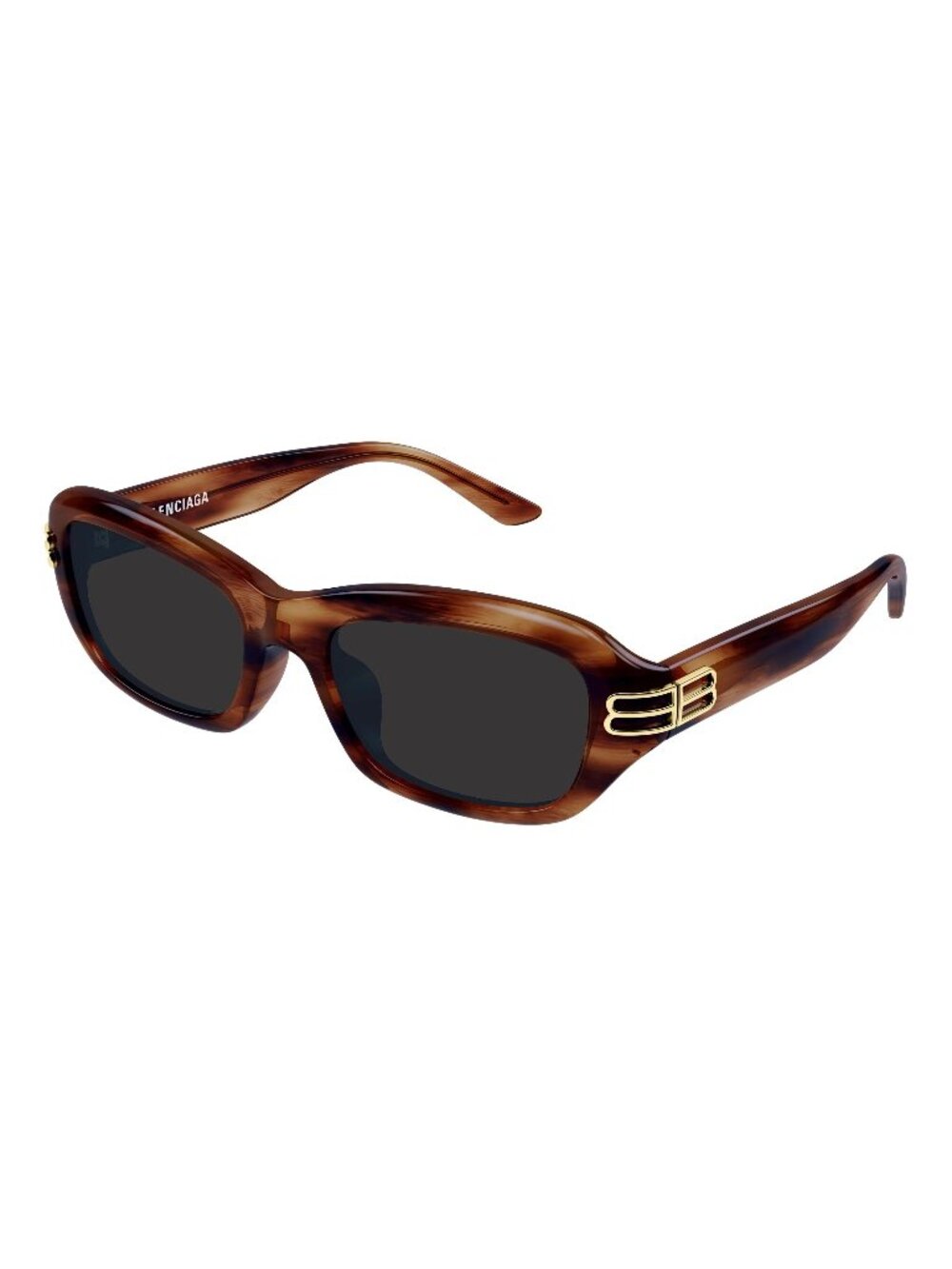 New Balenciaga Women's Sunglasses Brown Grey Lens Acetate Frame BB0471SK 005 55